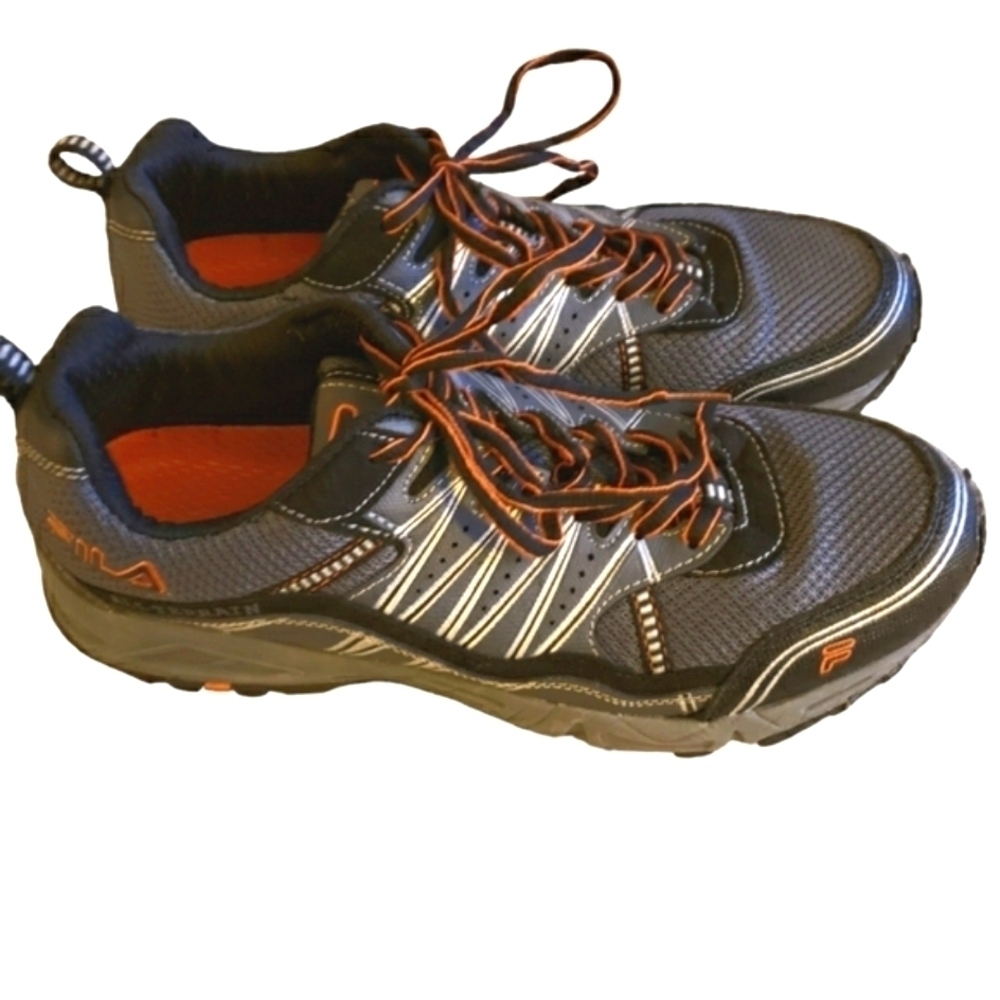 Fila Men's Trail Sneakers, Size 10.5 - Like New, Vibrant Accents